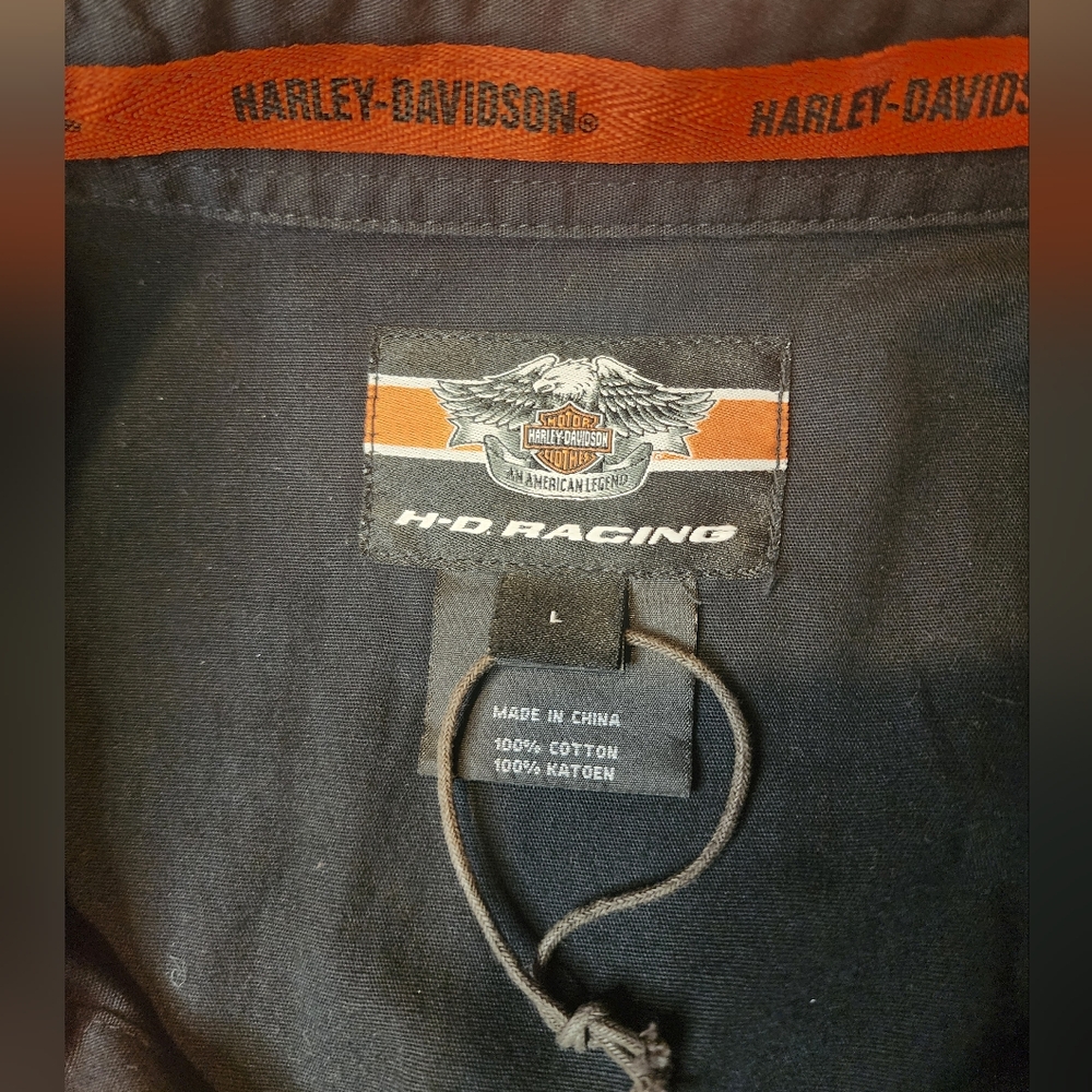 Harley Davidson Colorblock Button Up - image 6